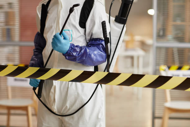 Professional Biohazard technician working in Ames, TX